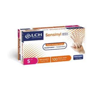 Gants vinyle non poudrés - Taille S