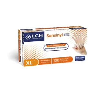 Gants vinyle non poudrés - Taille XL
